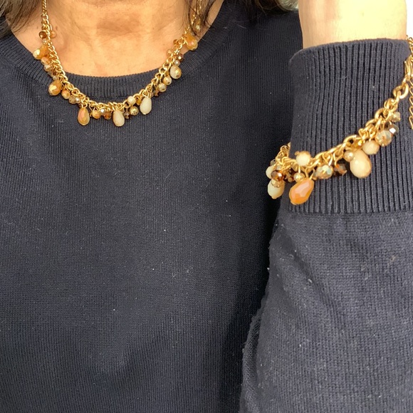 NWOT Golden Brown Necklace & Bracelet Combo - Picture 2 of 13